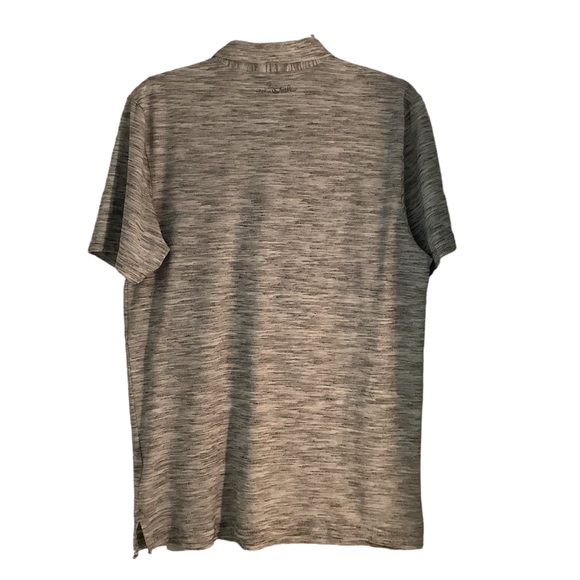 Travis Mathew Flying Tortilla Short Sleeve Medium Golf Polo Heather Gray White - Picture 2 of 16